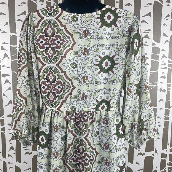 Soft Surroundings Zia Maxi Dress Medallion Print NEW Petite L - Picture 5 of 14
